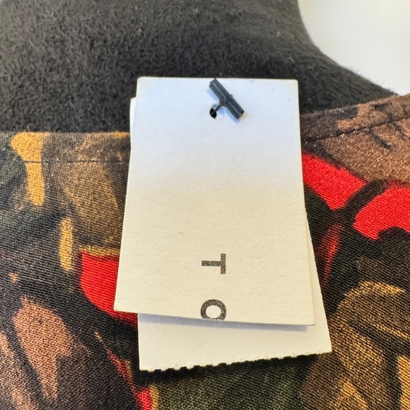 Topshop Floral Wrap Top Red - Picture 8 of 11